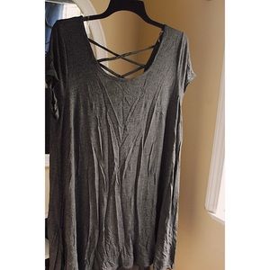 +PLUS SIZE LOOSE DRESS